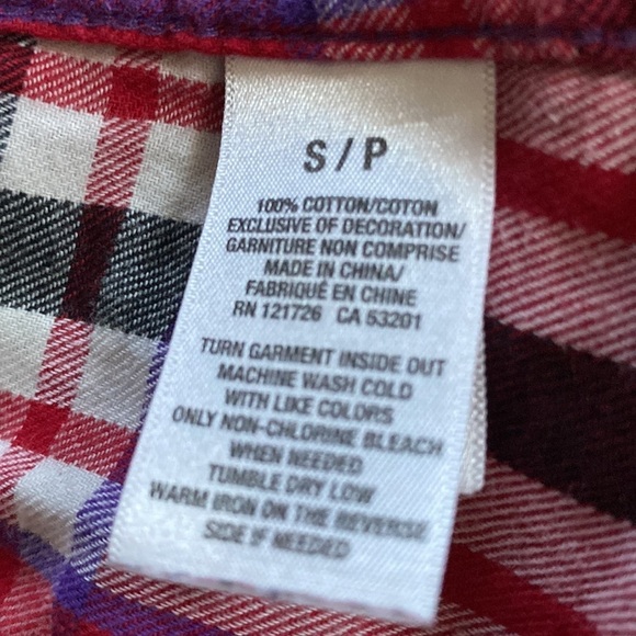 Aeropostale plaid long sleeve  shirt Sz S - Picture 7 of 12
